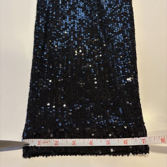 NWT Women's LOFT Black Sequin Trousers Pants Size 4P Holiday Glam Sparkle Party - Picture 6 of 11